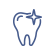 Animated tooth with sparkle